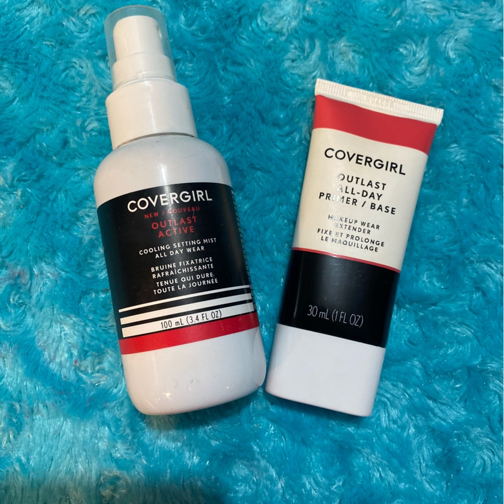 Cover girl primer and setting spray duo